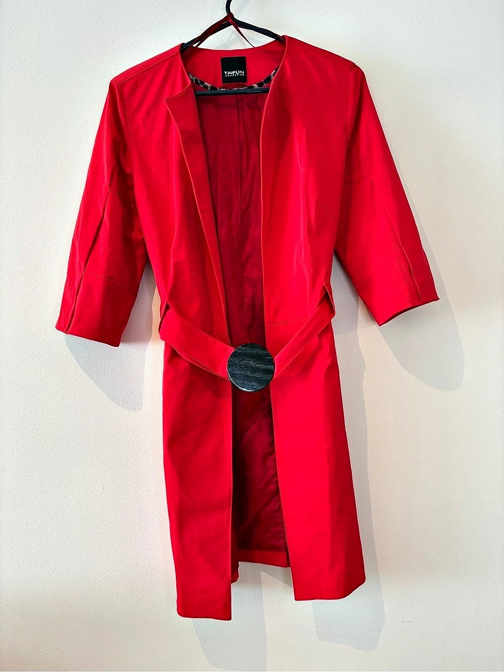 Taifun Red Belted Trench Coat Like New